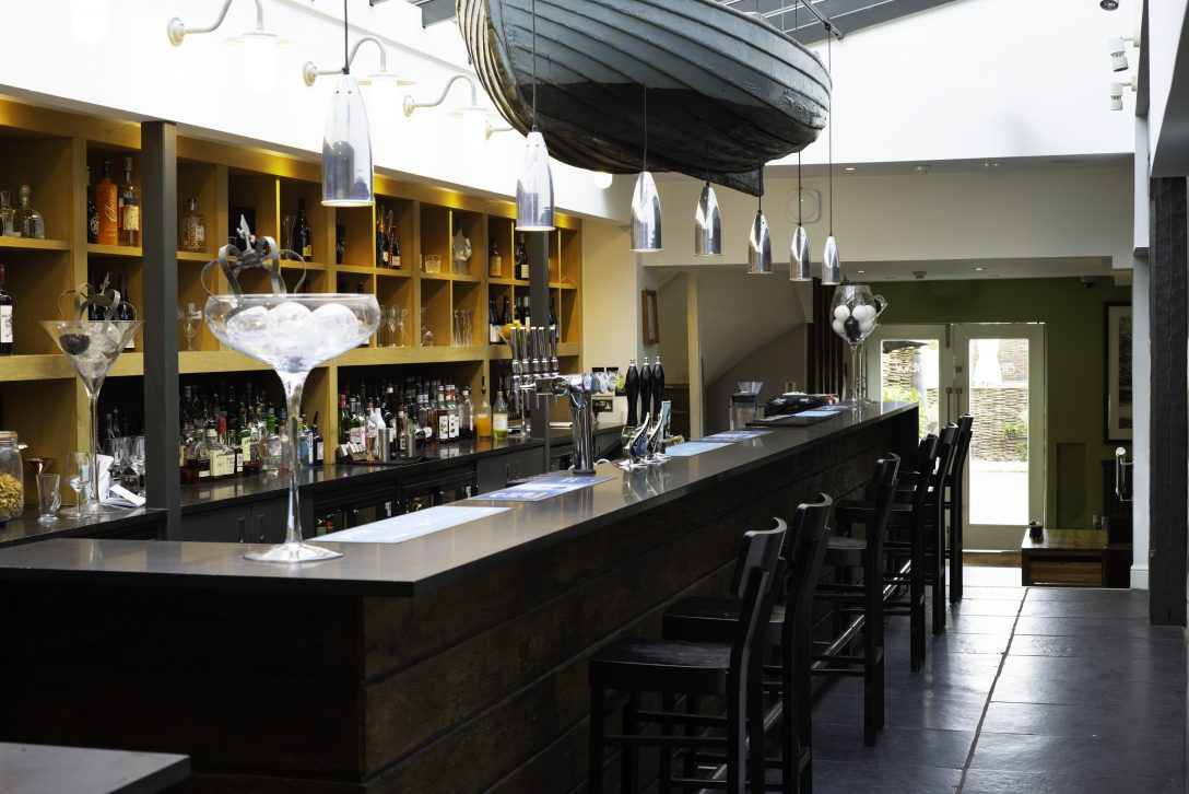 Bar With Boat Suspended Above - Crown at Woodbridge