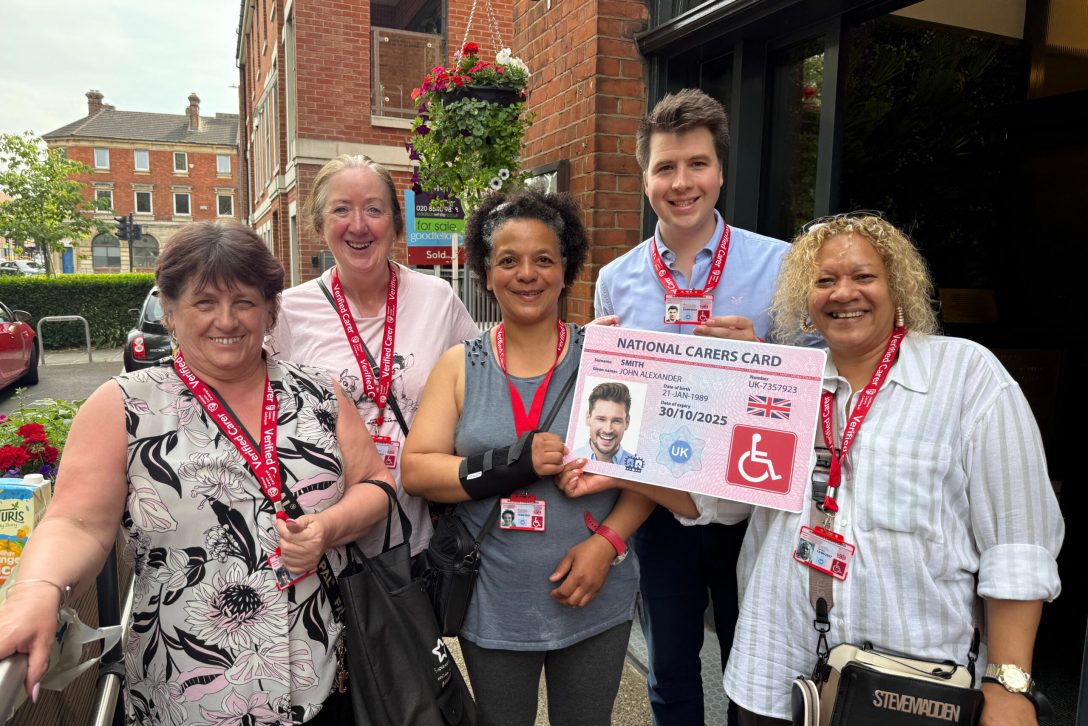 Edward Herbert with unpaid carers from Merton